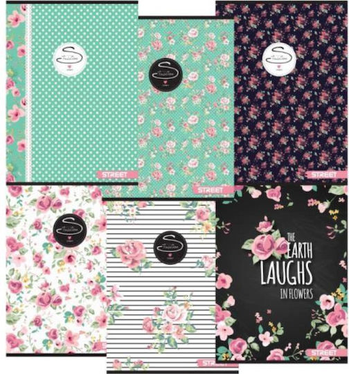 Street Heft Geregelt A5 Flowers 1Stück (Μverschiedene Designs/Farben)