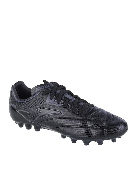 Joma Score Ποδοσφαιρικά Παπούτσια με Τάπες AG Μαύρα