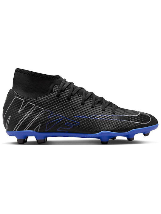 Nike Mercurial Superfly 9 Club FG/MG Înalt Pantofi de fotbal cu clești Albastru