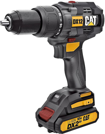 CAT DX12 Κρουστικό Δραπανοκατσάβιδο Μπαταρίας Brushless 18V 2x2Ah