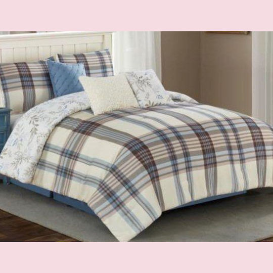 Olia Home Πάπλωμα Υπέρδιπλο 234x244εκ. Μπεζ