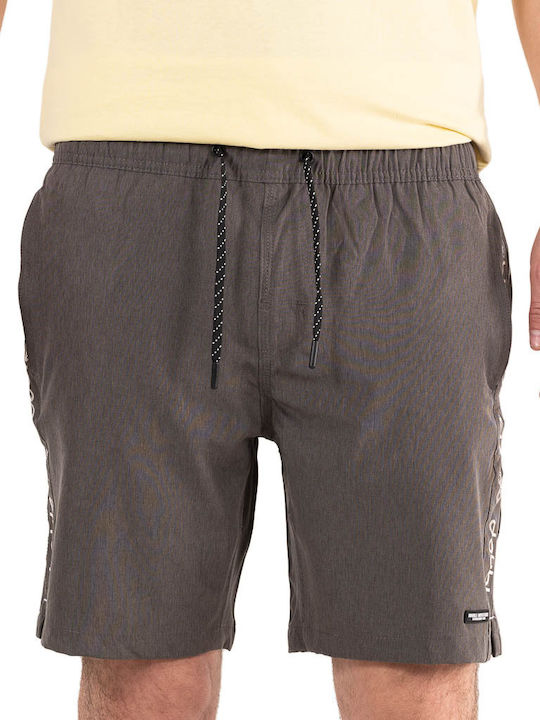 Double Herren Badebekleidung Shorts Schwarz