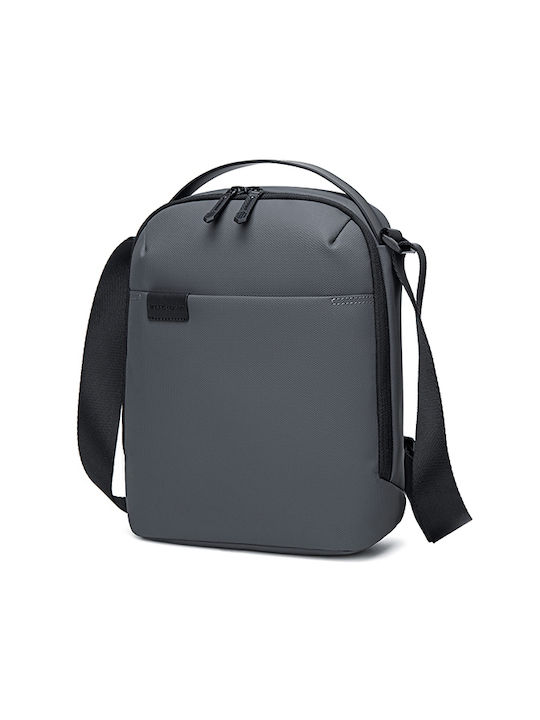 Arctic Hunter Fabric Shoulder / Crossbody Bag K00579 with Zipper & Adjustable Strap Gray 21cm