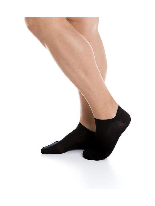 Inizio Men's Solid Color Socks Black