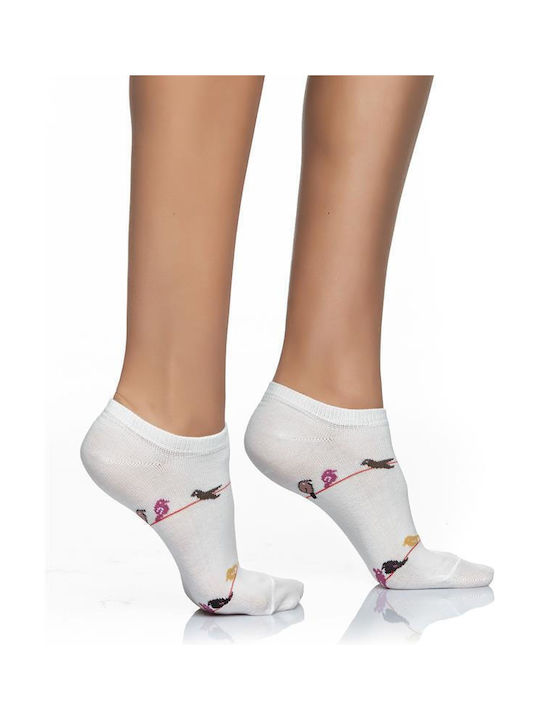 Inizio Γυναικείες Κάλτσες με Σχέδια Πολύχρωμες