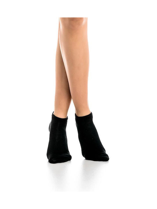 Inizio Women's Solid Color Socks Black