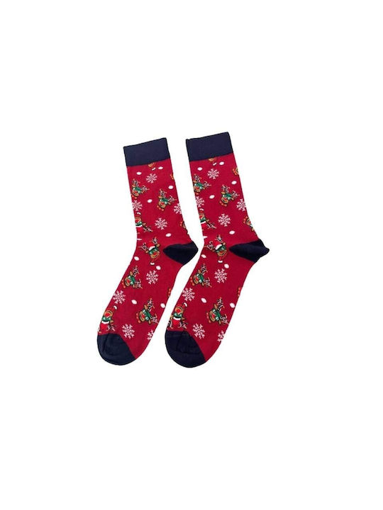 Ekmen Men's Christmas Socks Red
