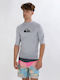 Quiksilver All Time Men's Short Sleeve Sun Protection Shirt Gray