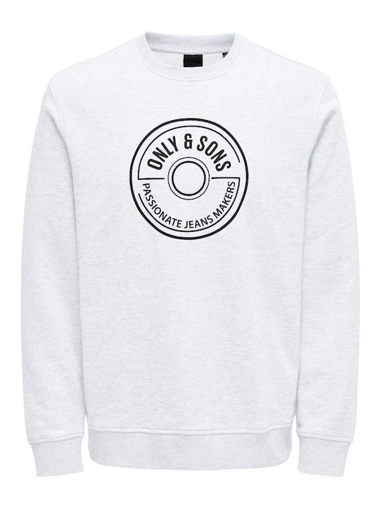 Only & Sons Herren Sweatshirt Weiß