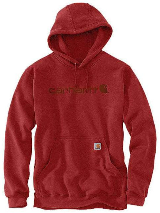 Carhartt Φούτερ με Κουκούλα Κόκκινο