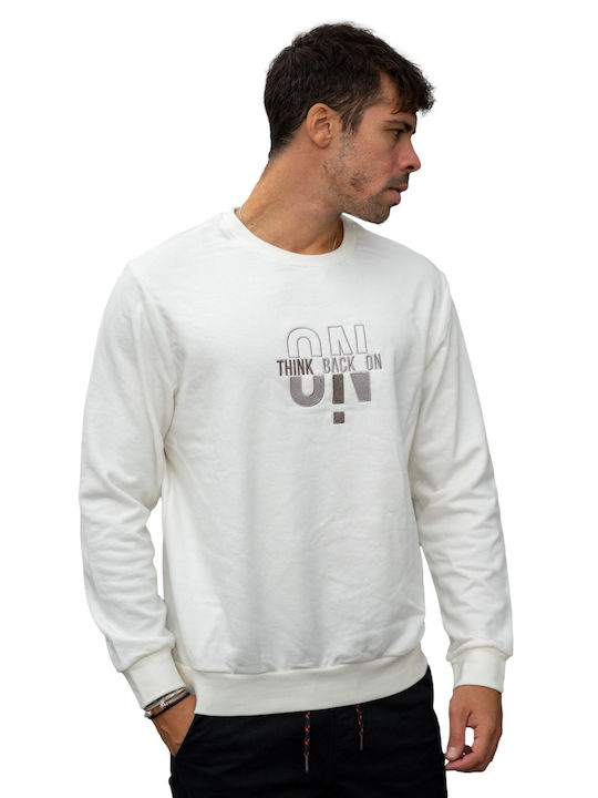 Yolofashion Herren Sweatshirt Weiß