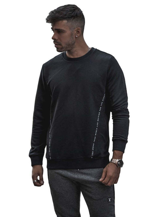 Yolofashion Herren Sweatshirt Schwarz