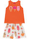 Kids' Set with Shorts Summer 2pcs Orange