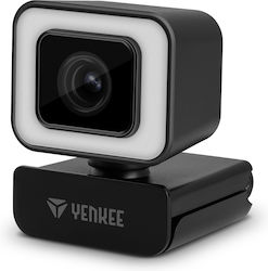 Yenkee Web-Kamera Full HD 1080p Schwarz