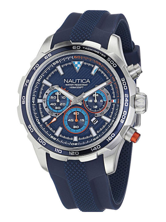 Nautica Ανδρικό Ρολόι 46mm Χρονογράφος Μπαταρία...