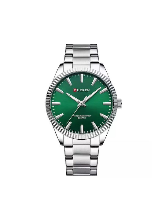 Curren Watch Battery with Green Metal Bracelet