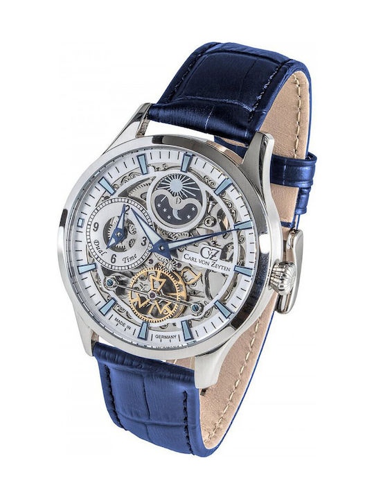 Carl Von Zeyten Watch Battery with Leather Strap