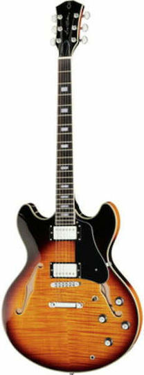 Larry Carlton Electric Guitar ES with HH Pickups Arrangement Vintage Sunburst