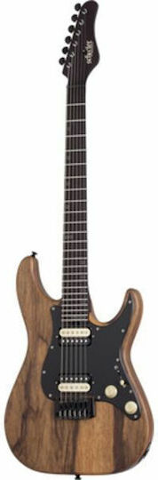 Schecter Електрическа Китара Stratocaster с HH Конфигурация на Пикапите Black Limba