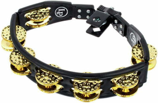 Latin Percussion Μαύρο Πλαστικό Ντέφι Hi-Hat με Διπλή Σειρά Ζίλιες