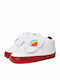 Potre Βρεφικά Sneakers Αγκαλιάς Λευκά Rainbow And Clouds
