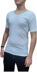 Afoi Giannakopouloi Men's Short Sleeve Undershirt White