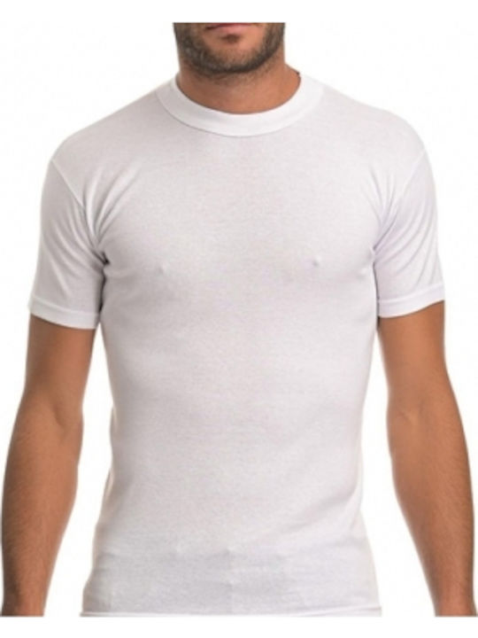 Tricou De Corp Pentru Bărbați Mâneca Scurtă În Culoare Albă