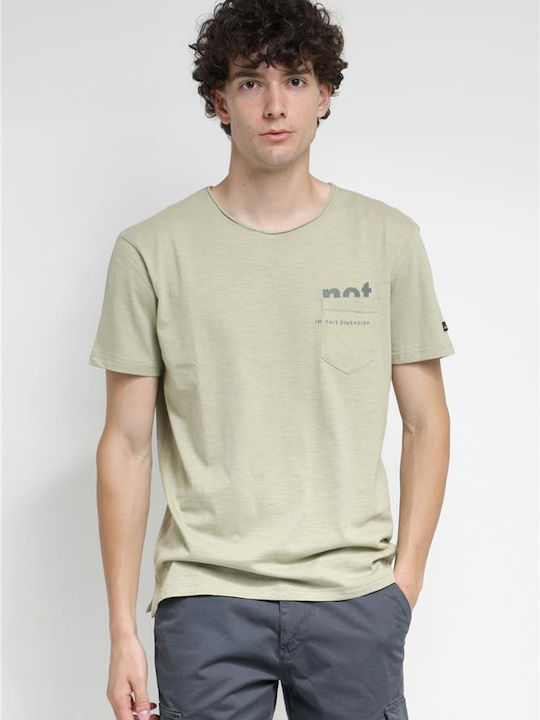 Van Hipster Men's Short Sleeve T-shirt Khaki