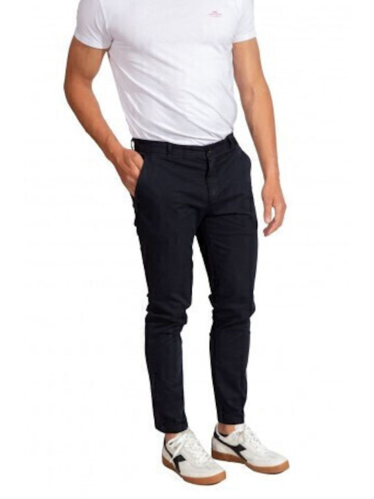 Gianni Lupo Ανδρικό Παντελόνι Chino Navy Μπλε