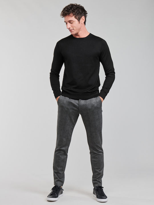 Only & Sons Παντελόνι Chino Ελαστικό Μαύρο