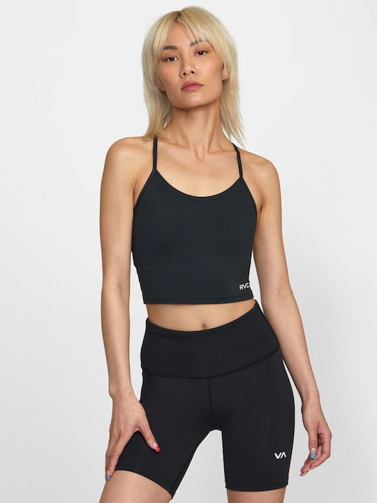 RVCA Women's Summer Crop Top with Straps Black