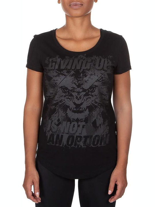 Venum Damen Sportlich T-shirt Schwarz