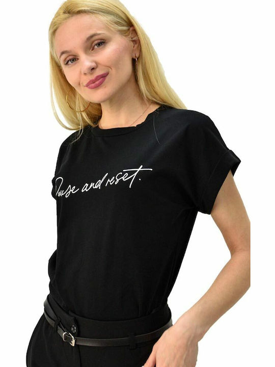 First Woman Women's T-shirt Black