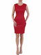 Liu Jo Mini Evening Dress Shirt Dress Open Back Red