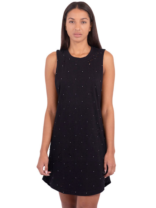 Religion Summer Mini Dress Black