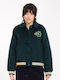 Volcom Fa Fa Women's Short Puffer Jacket for Spring or Autumn Green