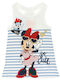 Minnie Rochie pentru Copii Alb
