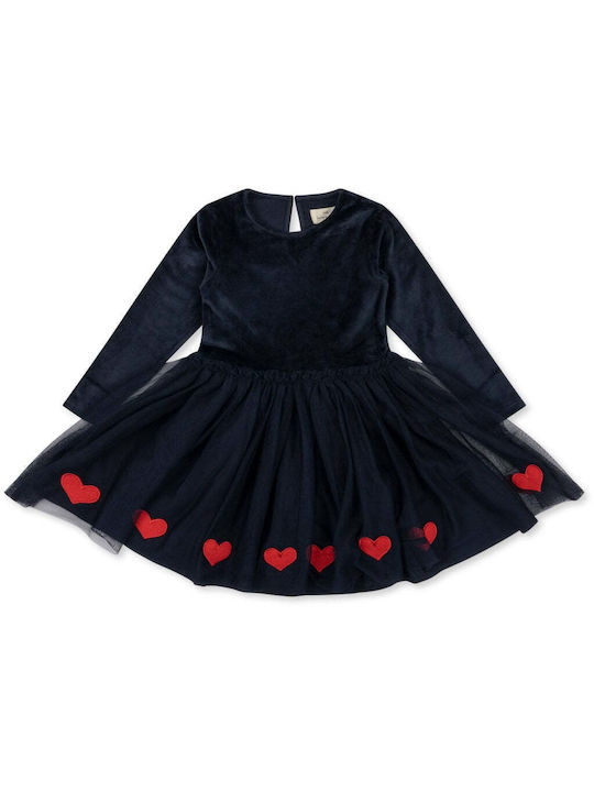 Konges Slojd Kids Dress Tulle Navy Blue