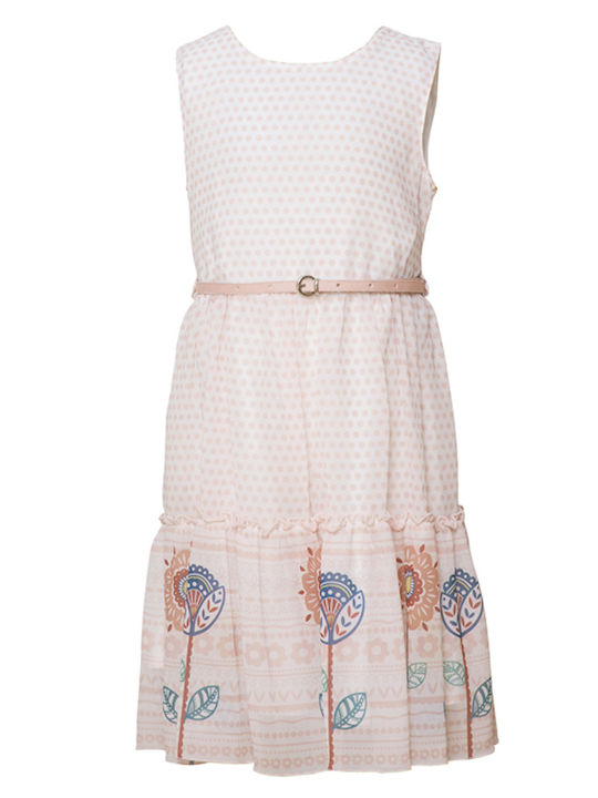 Rochie pentru Copii Fără mâneci Set cu Accesorii Roz