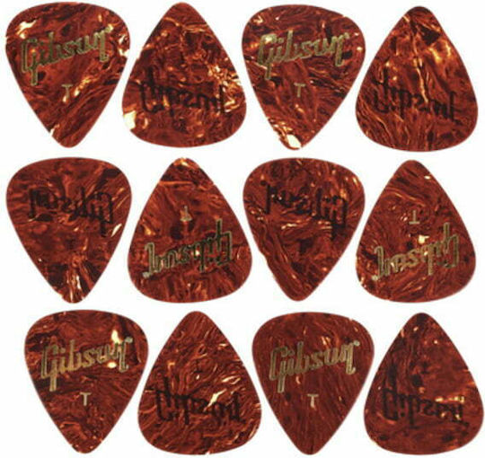 Gibson Πένες Κιθάρας Tortoise Σετ 12τμχ