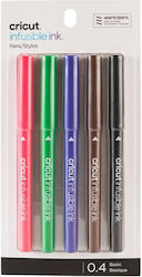 Cricut Pen Rollerball 0.4mm with Multicolour Ink 5pcs