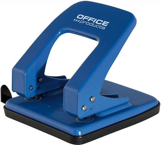 Office Point Paper Punches with Guide 2-Hole for 40 Sheets in Blue Color