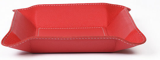 Pencil Case Din Piele Roșie 1 Bucată