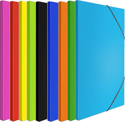 Salko Paper Plastic File Box with Rubber Band 3...
