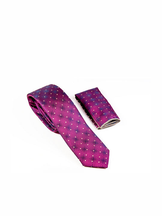 Raniami Men's Tie Printed Fuchsia