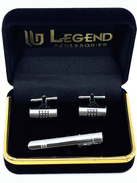 Legend Accessories Мансети от Silver в Сребрист Цвят
