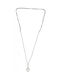 Kostibas Fashion Necklace from Gold Plated Steel with Diamond