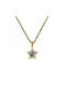 Kostibas Fashion Halskette mit Design Stern Vergoldet
