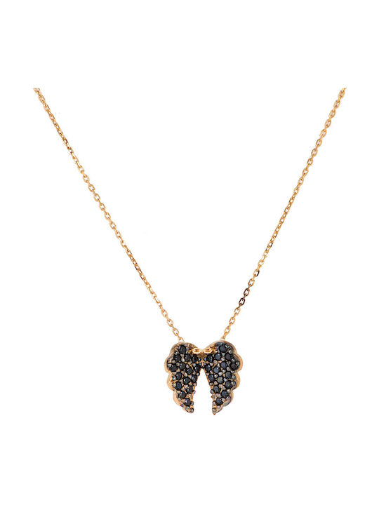 Tasoulis Jewellery Collection Γυναικείο Κολιέ με Πέτρες από Χρυσό 9Κ