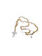 Mentzos Necklace Rosary from Gold Plated Steel